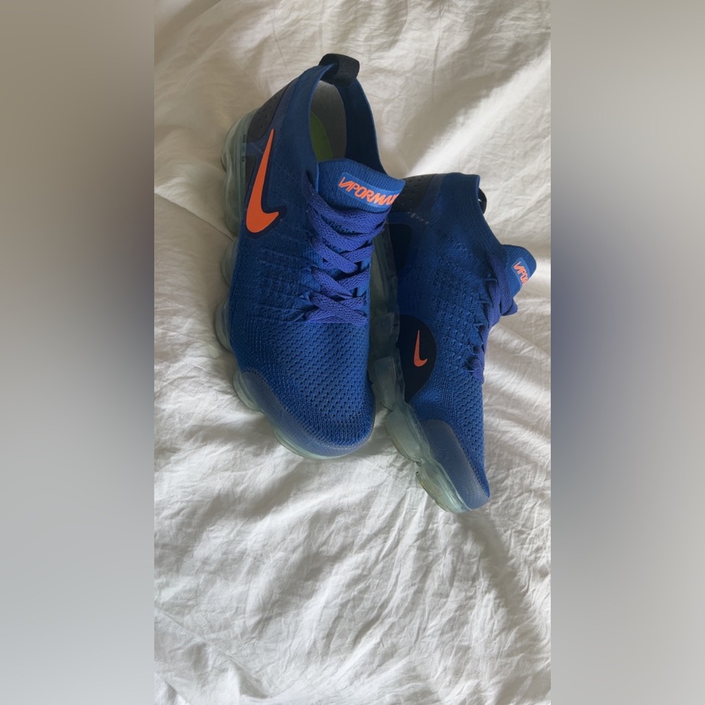 Nike Vapor Max Blue and Orange Sneakers Lightweight Mesh